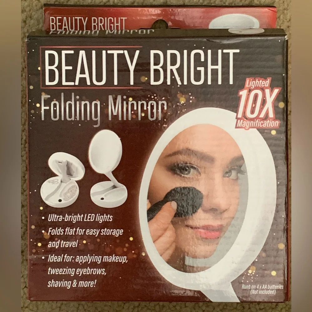 Beauty bright Foldable collapsible beauty mirror